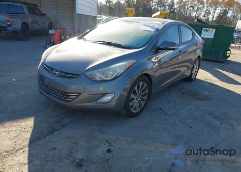 2013 Hyundai Elantra Gls from USA, damaged, VIN 5NPDH4AEXDH304442